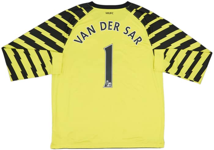 2010-11 Manchester United Yellow GK Shirt Van Der Sar #1 - 7/10 - (XL)