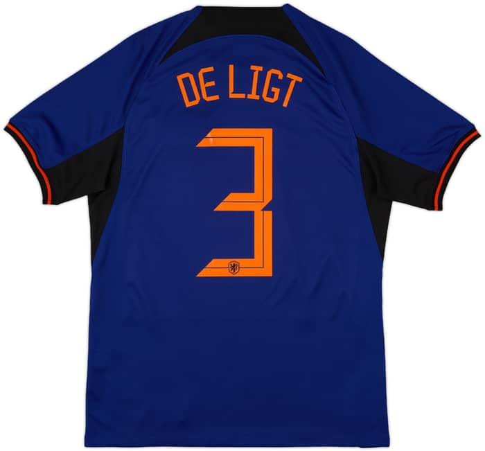 2022-23 Netherlands Away Shirt De Ligt #3 - 8/10 - (M)