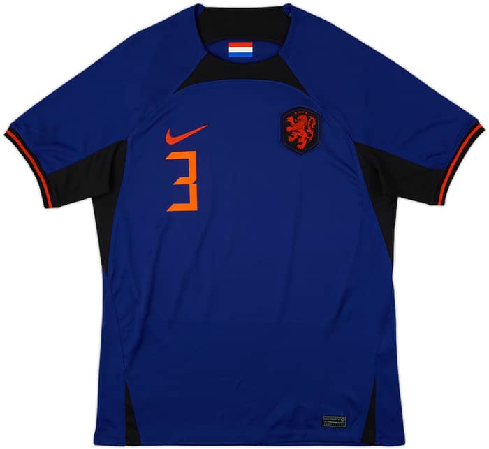 2022-23 Netherlands Away Shirt De Ligt #3 - 8/10 - (M)