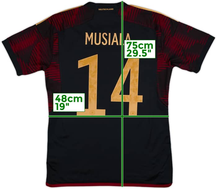 2022-23 Germany Away Shirt Musiala #14 - 10/10 - (M)