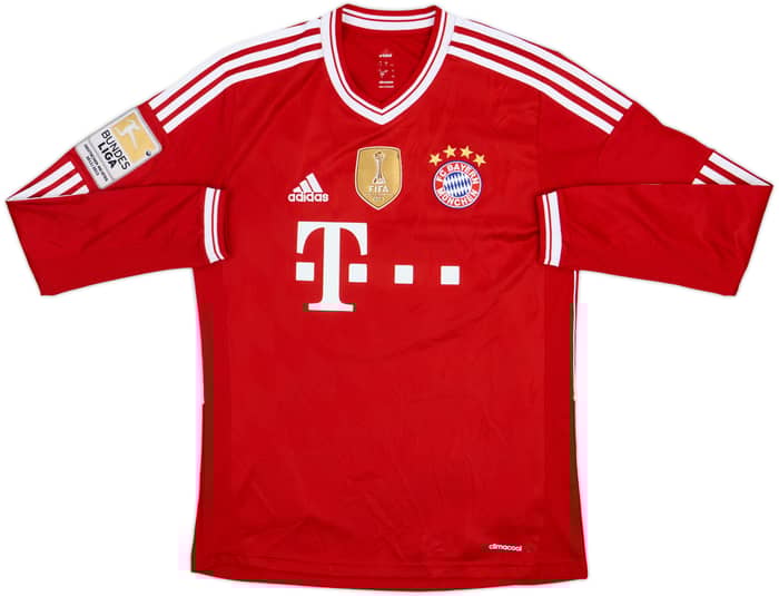 2013-14 Bayern Munich Home L/S Shirt Schweinsteiger #31 - 6/10 - (XL.Boys)