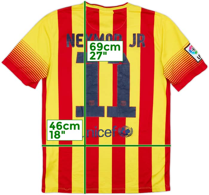 2013-15 Barcelona Away Shirt Neymar Jr #11 - 5/10 - (S)