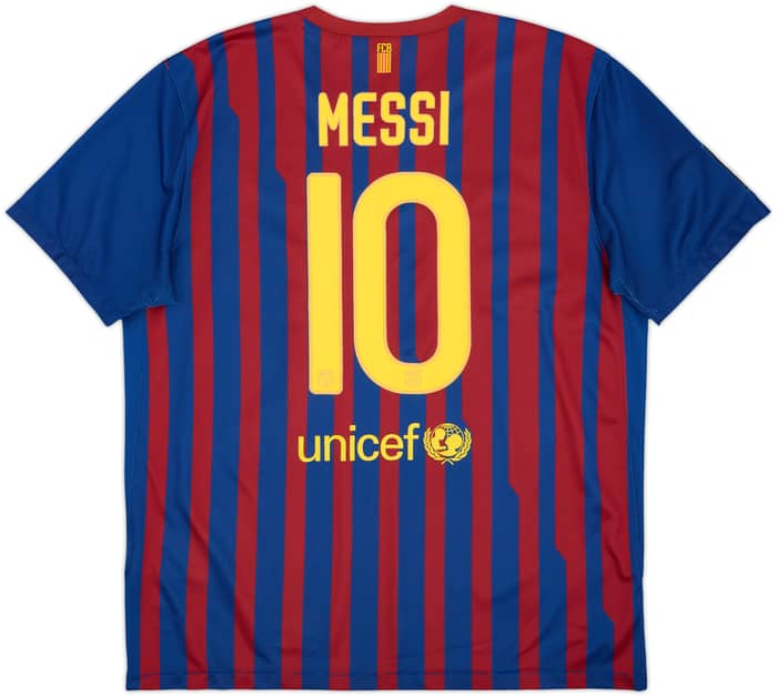 2011-12 Barcelona Home Shirt Messi #10 - 7/10 - (XL)
