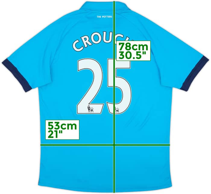 2014-15 Stoke City Away Shirt Crouch #25 - 9/10 - (L)