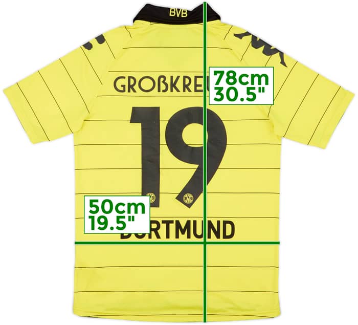 2010-11 Borussia Dortmund Home Shirt Grosskreutz #19 - 7/10 - (M)