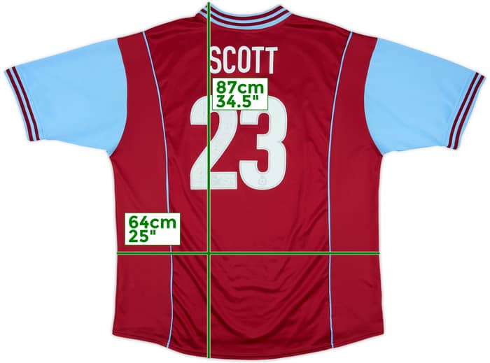 2001-02 Burnley Home Shirt Scott #23 - 7/10 - (XXL)