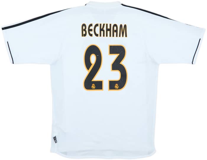 2003-04 Real Madrid Home Shirt Beckham #23 - 6/10 - (M)