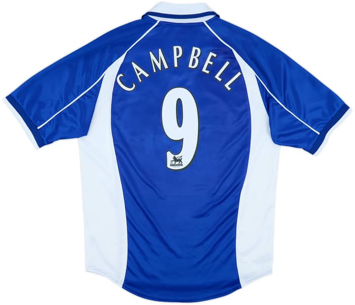 2000-02 Everton Home Shirt Campbell #9 - 7/10 - (M)