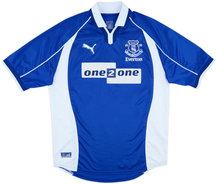 2000-02 Everton Home Shirt Campbell #9 - 7/10 - (M)