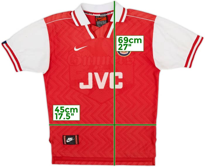 1996-98 Arsenal Home Shirt - 3/10 - (S)
