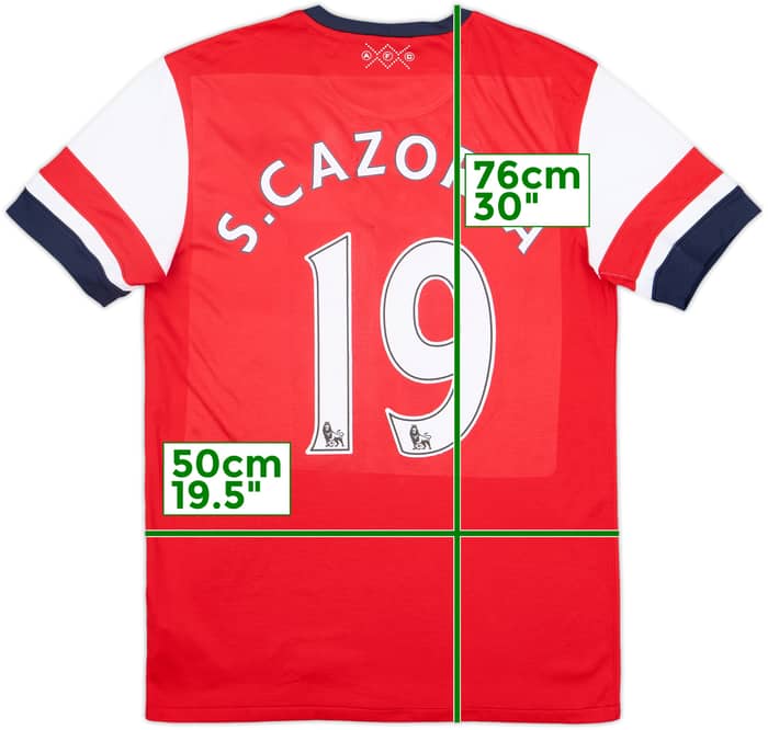2012-14 Arsenal Home Shirt S.Cazorla #19 - 5/10 - (M)