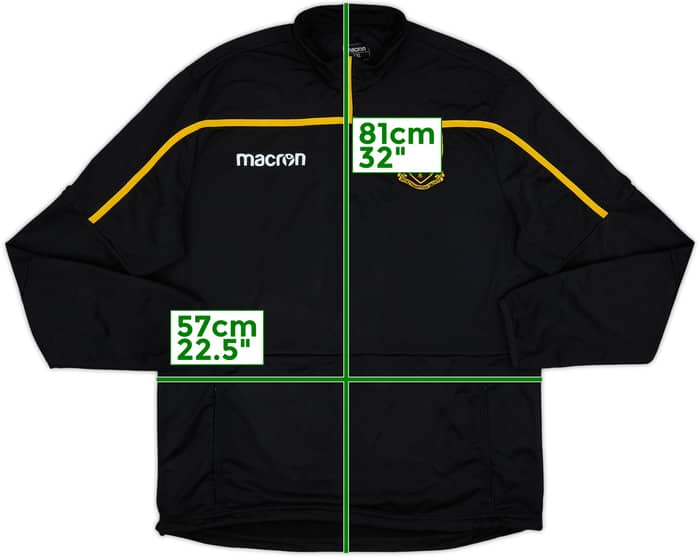 2016-17 Northampton Saints Macron 1/4 Zip Drill Top - 8/10 - (XXL)