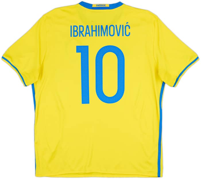 2016-17 Sweden Home Shirt Ibrahimovic #10 - 8/10 - (XL)