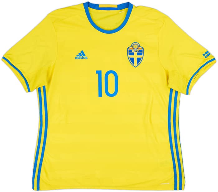 2016-17 Sweden Home Shirt Ibrahimovic #10 - 8/10 - (XL)