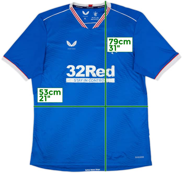2020-21 Rangers Home Shirt - 5/10 - (XL)