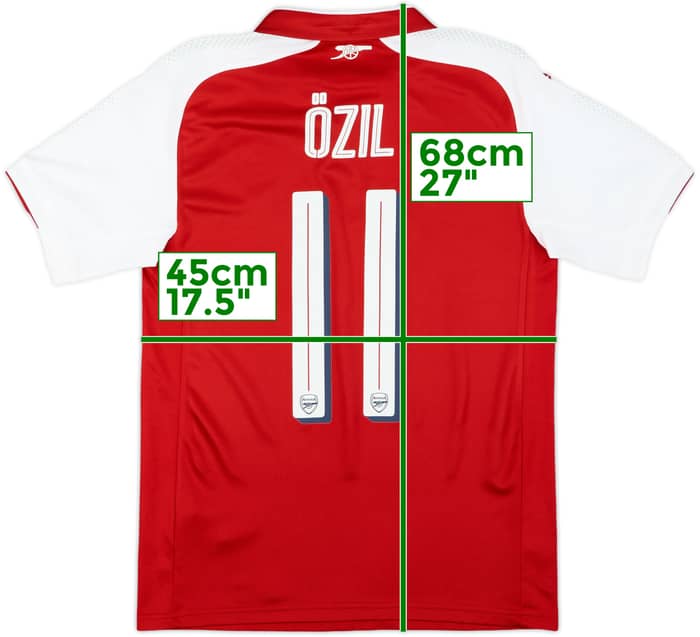 2017-18 Arsenal Home Shirt Ozil #11 - 7/10 - (XS)