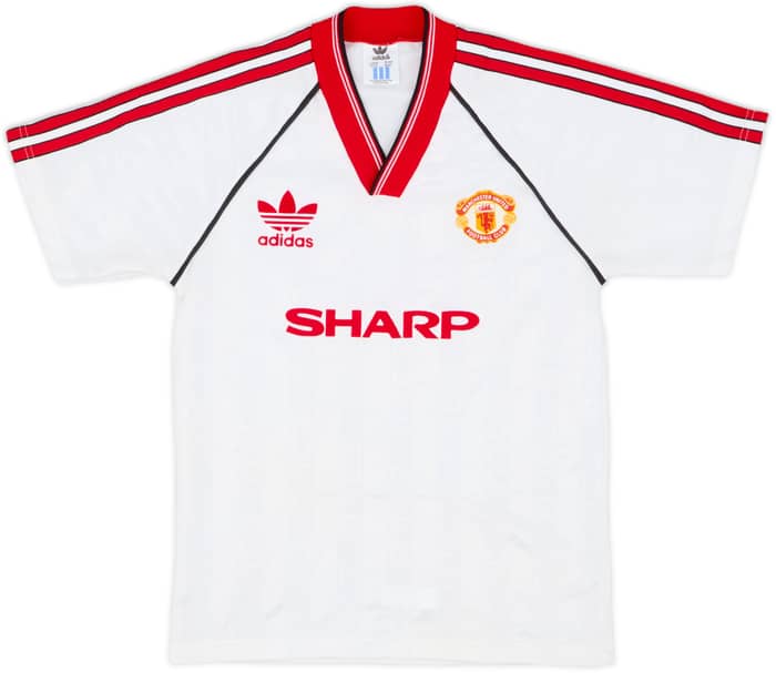 1988-90 Manchester United Away Shirt - 8/10 - (L.Boys)