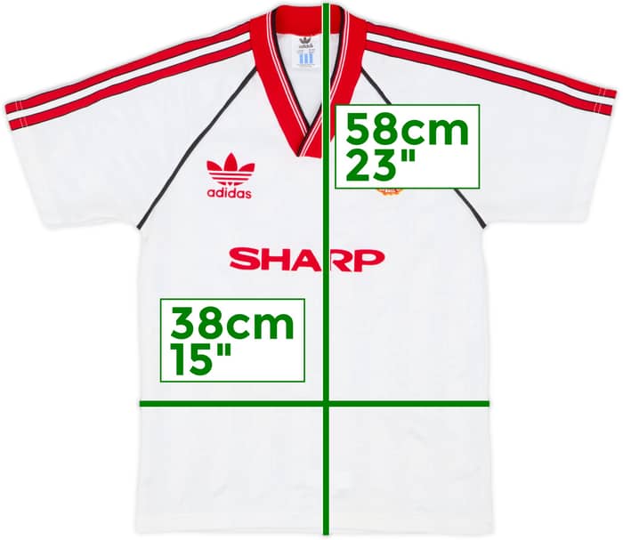 1988-90 Manchester United Away Shirt - 8/10 - (L.Boys)