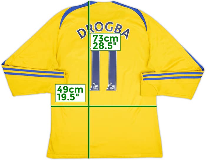 2008-09 Chelsea Third L/S Shirt Drogba #11 - 5/10 - (S)