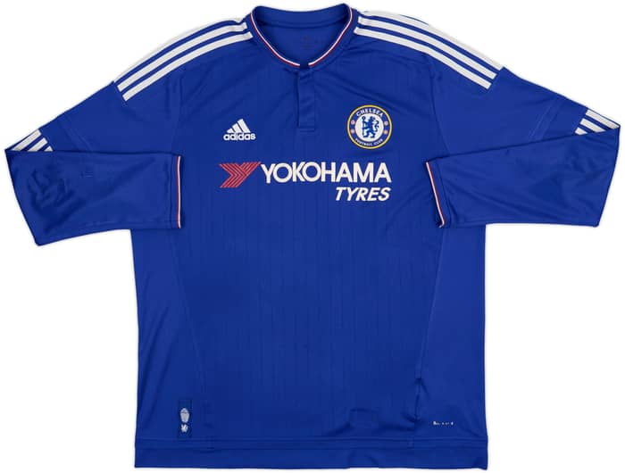 2015-16 Chelsea Home L/S Shirt Hazard #10 - 6/10 - (XL)