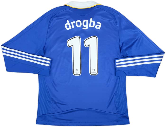 2008-09 Chelsea Home L/S Shirt Drogba #11 - 5/10 - (L)