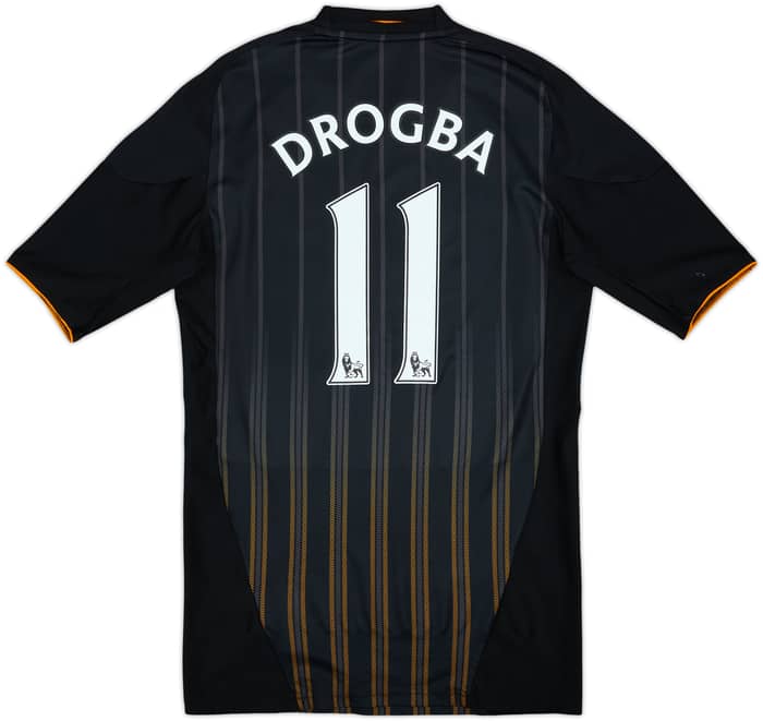 2010-11 Chelsea Player Issue TechFit Away Shirt Drogba #11 - 6/10 - (L)