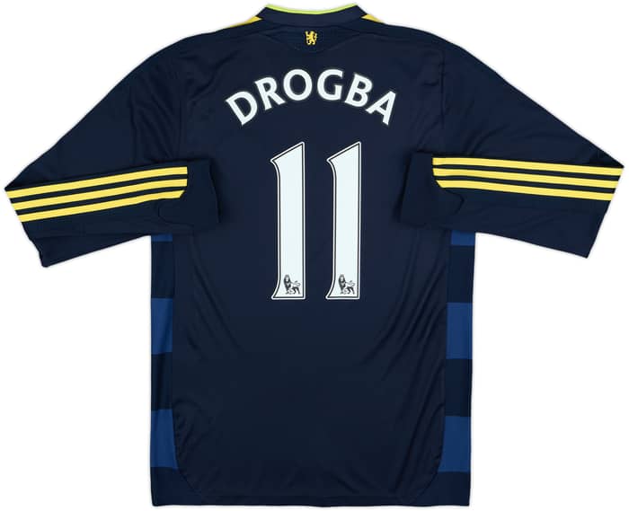 2009-10 Chelsea Player Issue Away L/S Shirt Drogba #11 - 8/10 - (S)