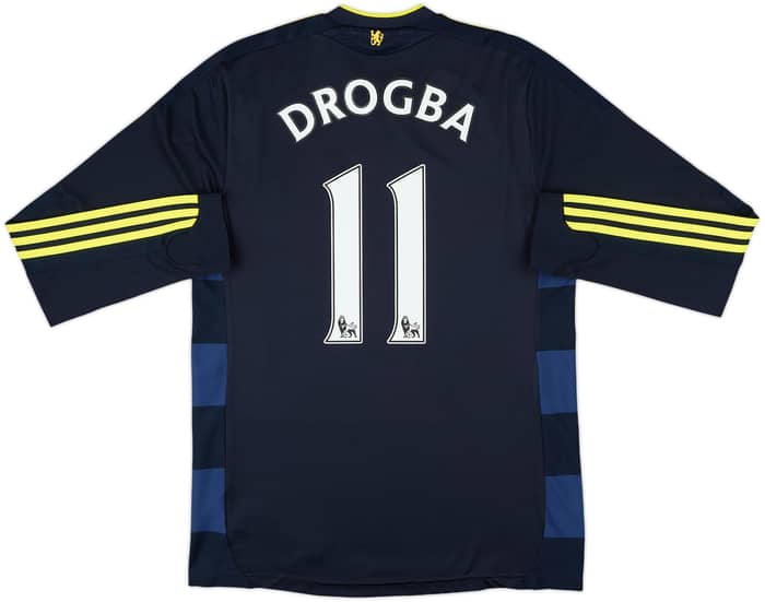 2009-10 Chelsea Away L/S Shirt Drogba #11 - 6/10 - (M)