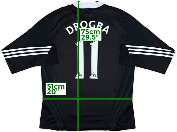 2008-09 Chelsea Player Issue Away L/S Shirt Drogba #11 - 8/10 - (L)