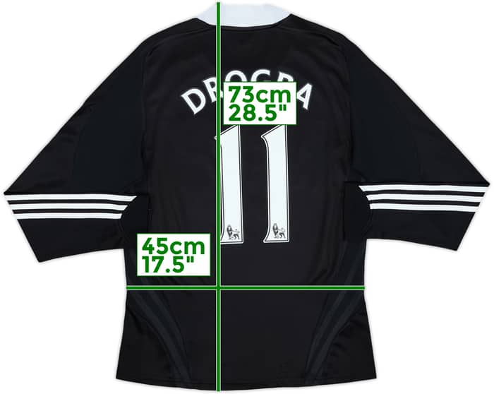 2008-09 Chelsea Player Issue Away L/S Shirt Drogba #11 - 8/10 - (S)