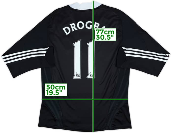 2008-09 Chelsea Player Issue Away L/S Shirt Drogba #11 - 7/10 - (L)
