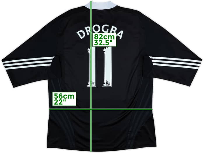 2008-09 Chelsea Player Issue Away L/S Shirt Drogba #11 - 9/10 - (XL)