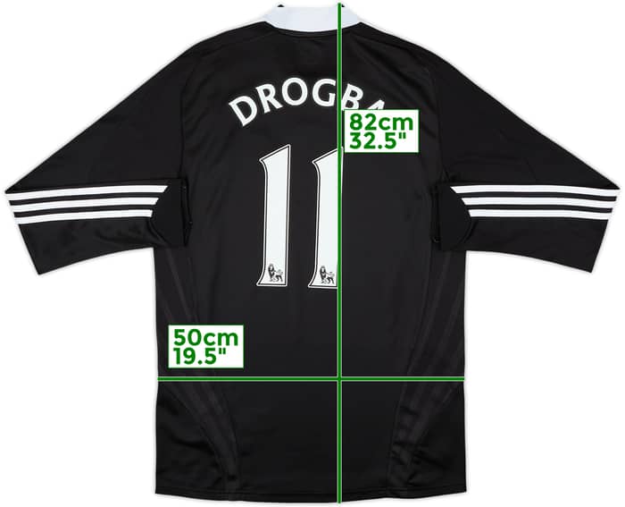 2008-09 Chelsea Away L/S Shirt Drogba #11 - 8/10 - (M)