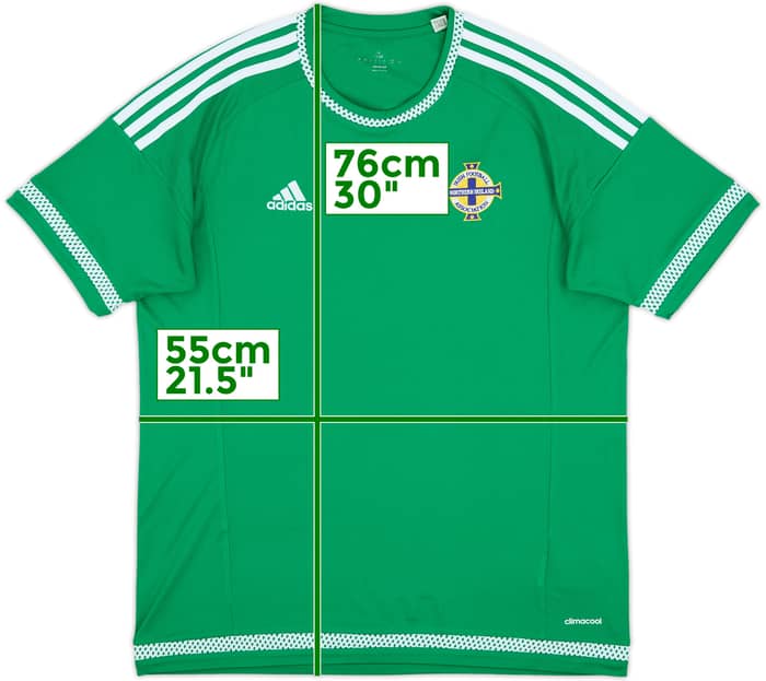 2015 Northern Ireland Home Shirt - 9/10 - (L)
