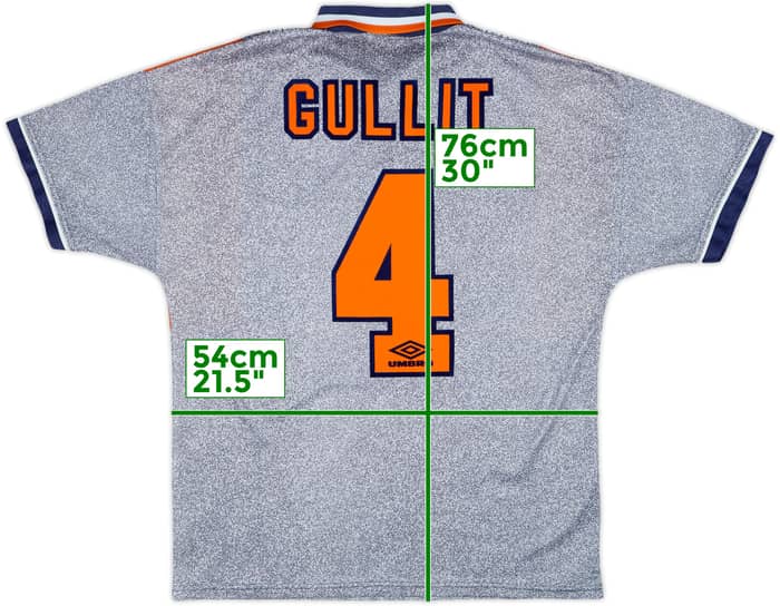 1994-96 Chelsea Away Shirt Gullit #4 - 8/10 - (L)