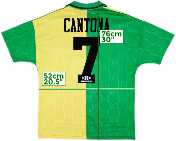 1992-94 Manchester United Third Shirt Cantona #7 - 6/10 - (L)