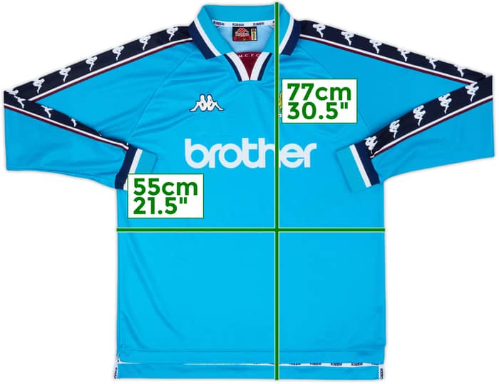 1997-99 Manchester City Home L/S Shirt - 9/10 - (XL)