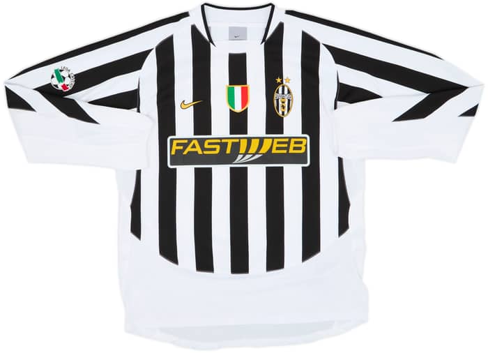 2003-04 Juventus Player Issue Home L/S Shirt Nedved #11 - 10/10 - (L)