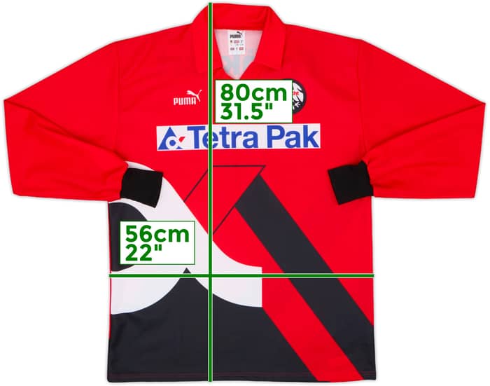 1993-94 Eintracht Frankfurt Home L/S Shirt - 8/10 - (L)