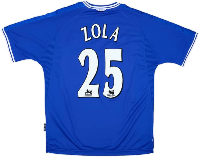 1999-01 Chelsea Home Shirt Zola #25 - 10/10 - (L)