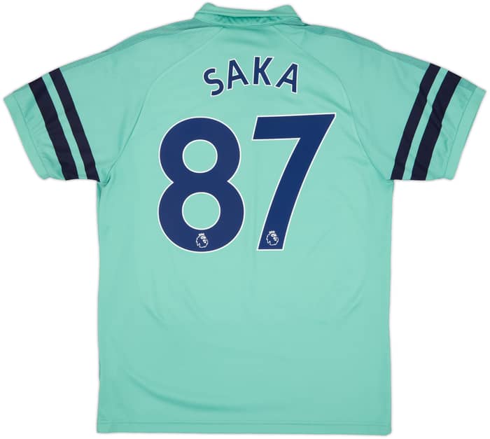 2018-19 Arsenal Third Shirt Saka #87 - 6/10 - (L)