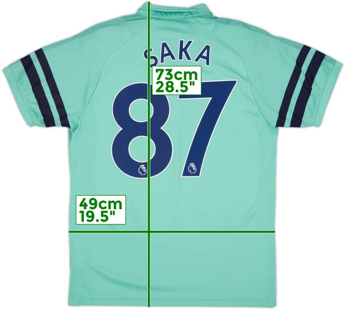 2018-19 Arsenal Third Shirt Saka #87 - 6/10 - (L)