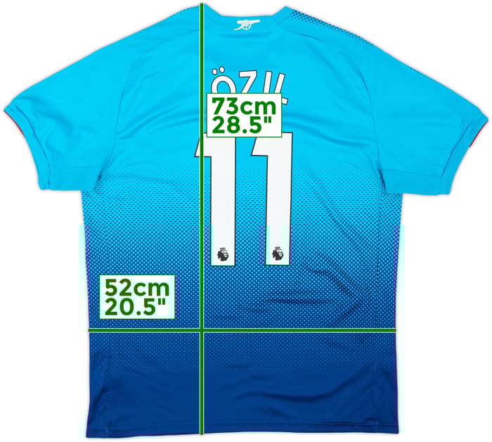 2017-18 Arsenal Away Shirt Ozil #11 - 7/10 - (L)