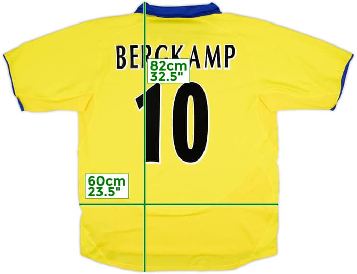 2003-05 Arsenal Away Shirt Bergkamp #10 - 9/10 - (XL)