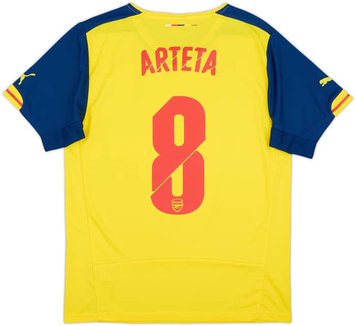 2014-15 Arsenal Away Shirt Arteta #8 - 7/10 - (M)