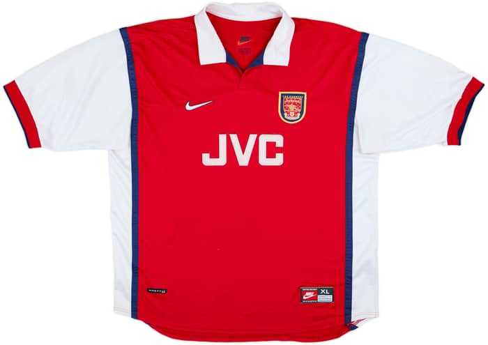 1998-99 Arsenal Home Shirt Bergkamp #10 - 8/10 - (XL)