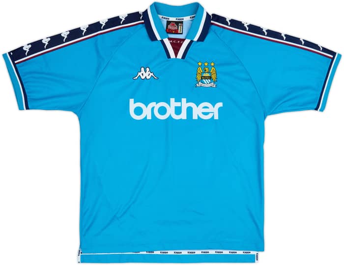1997-99 Manchester City Home Shirt - 9/10 - (XL)