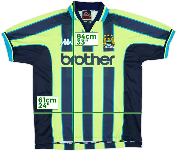 1998-99 Manchester City Away Shirt #9 (Dickov) - 10/10 - (XL)