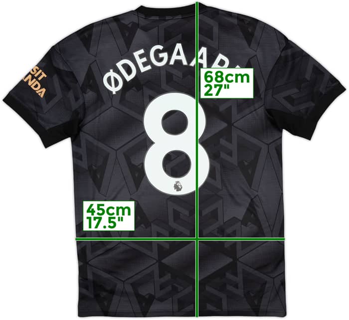 2022-23 Arsenal Away Shirt Odegaard #8 - 9/10 - (S)