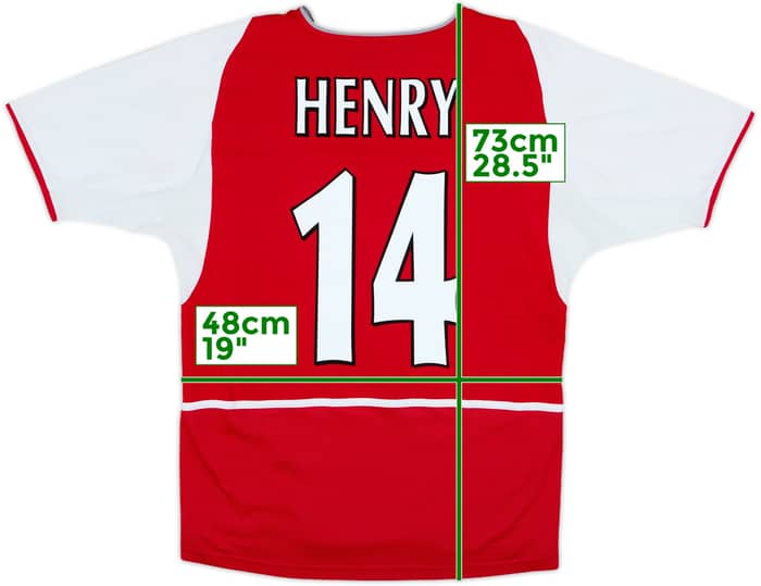2002-04 Arsenal Home Shirt Henry #14 - 5/10 - (M)